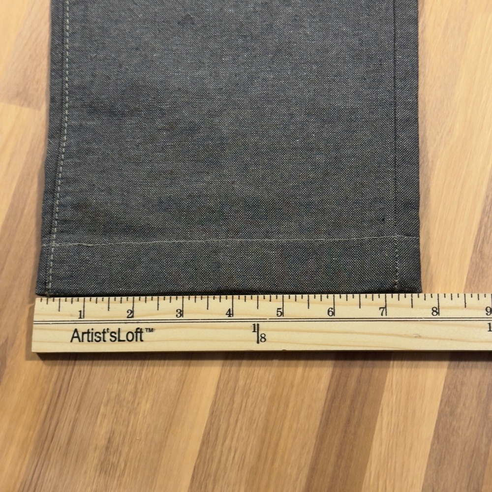 Scotch & Soda Lewis Slim Fit Trousers Mens 32x34 Charcoal Grey Textured Pants - Picture 10 of 13